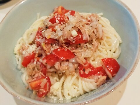 イタリアン☆ツナトマそうめん